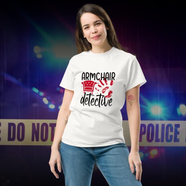 Armchair Detective Slogan T-Shirt