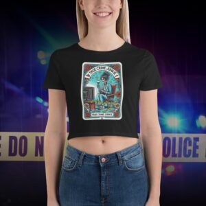 True Crime Junkie Tarot Card Design Women’s Crop Tee